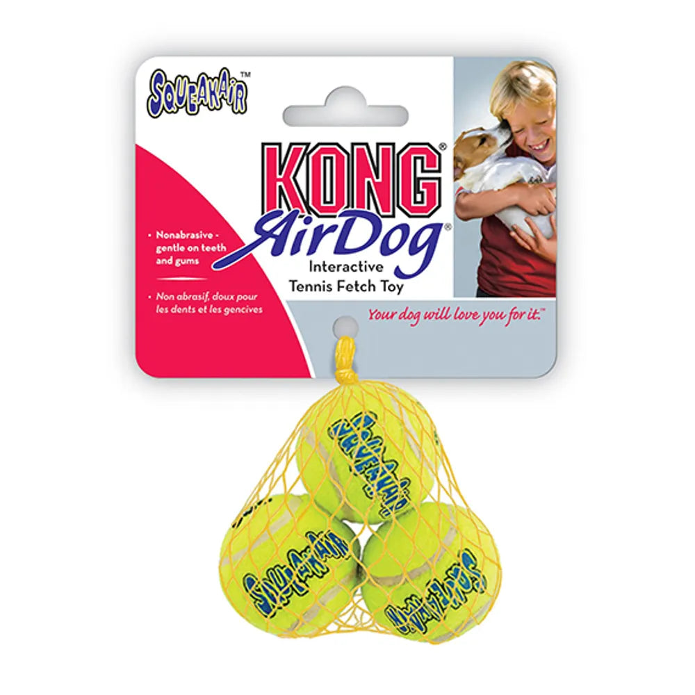 Kong Airdog Squeakers Tennisboll XS 3pack