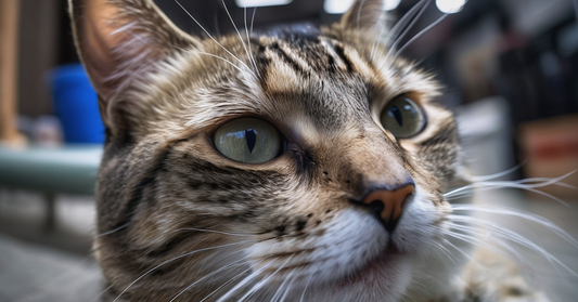 Katt med eller utan hudproblem