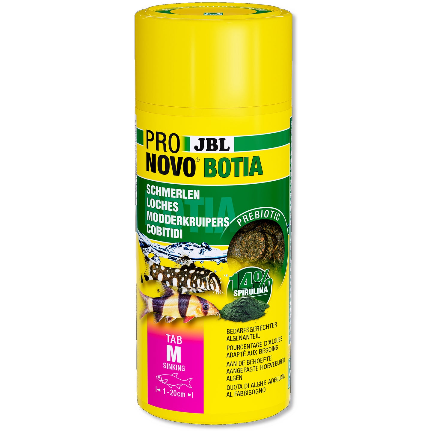 Fiskfoder JBL Pronovo Botia Tab Medium 250ml