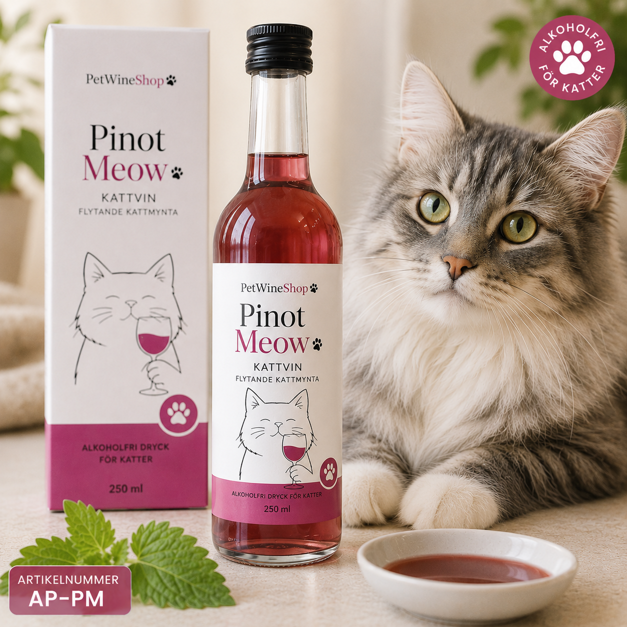 Kattvin Pinot Meow - flytande kattmynta för katter 50ml