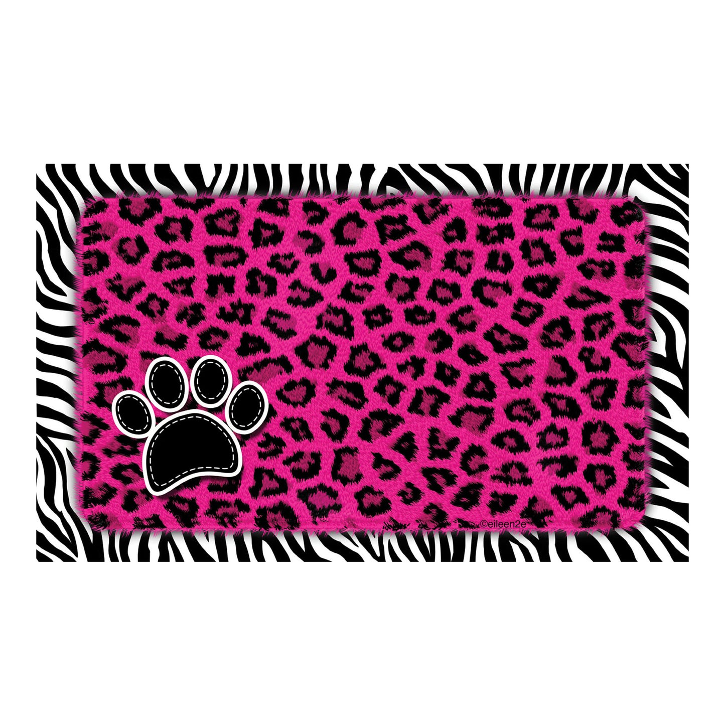 Underlägg Leopard/Zebra Rosa Drymate