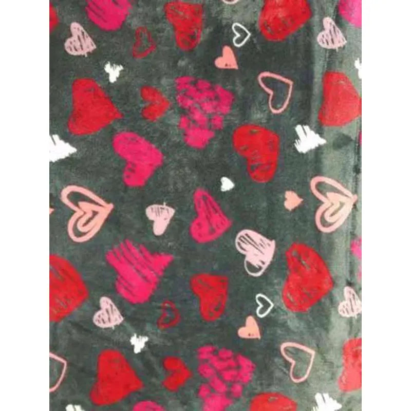 Juunik Madrass Grå/röda Hjärtan