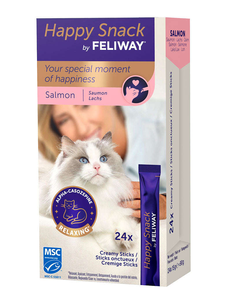 Happy Snack by Feliway Salmon 24-pack